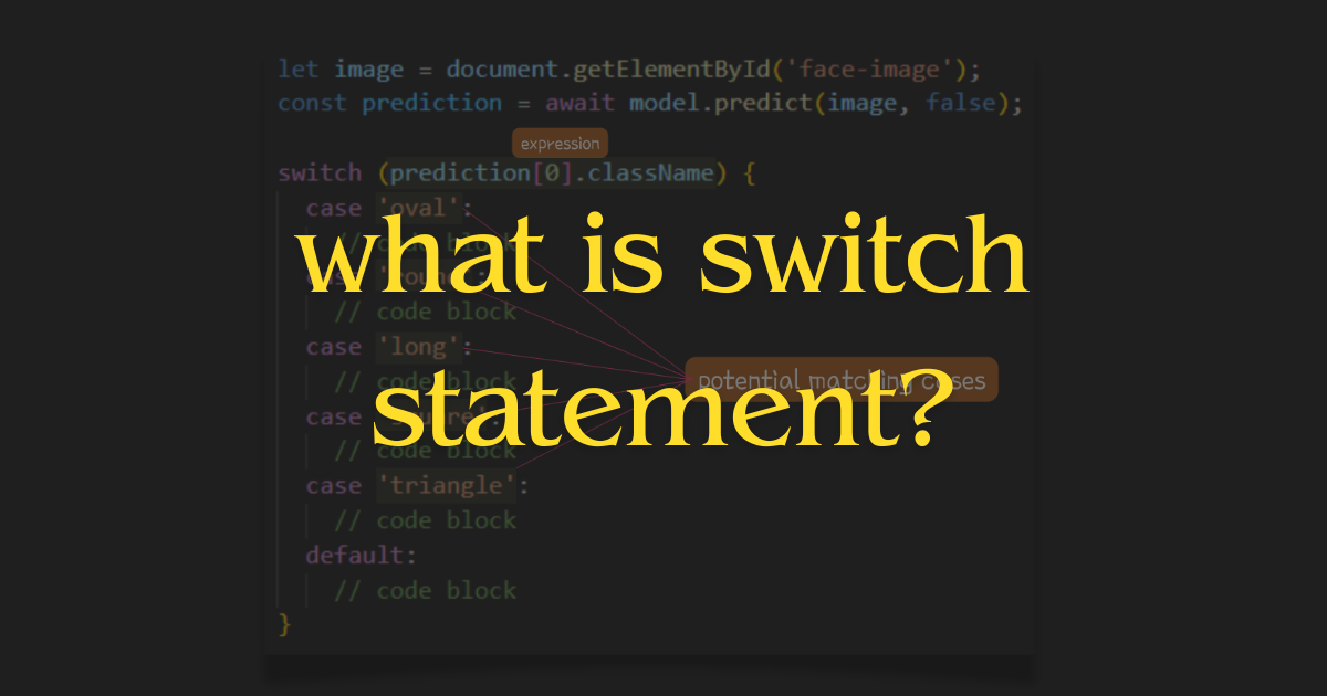 what is switch statement?